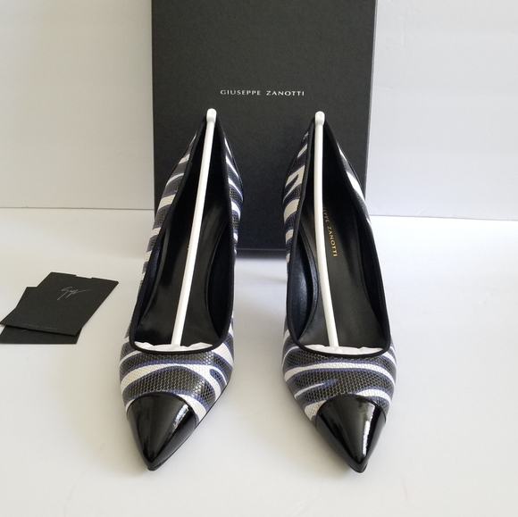 Giuseppe Zanotti Lucrezia 90 Leather High Heel Pumps Size EU 39 Black - Picture 5 of 6